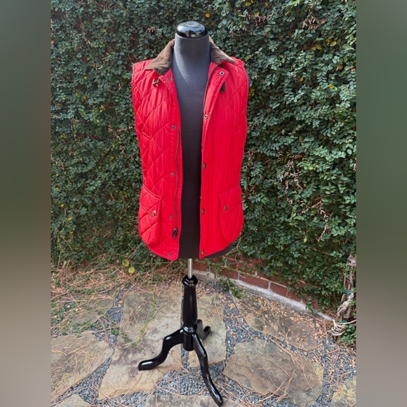 Polo Ralph Lauren Quilted Red Vest - Picture 1 of 6